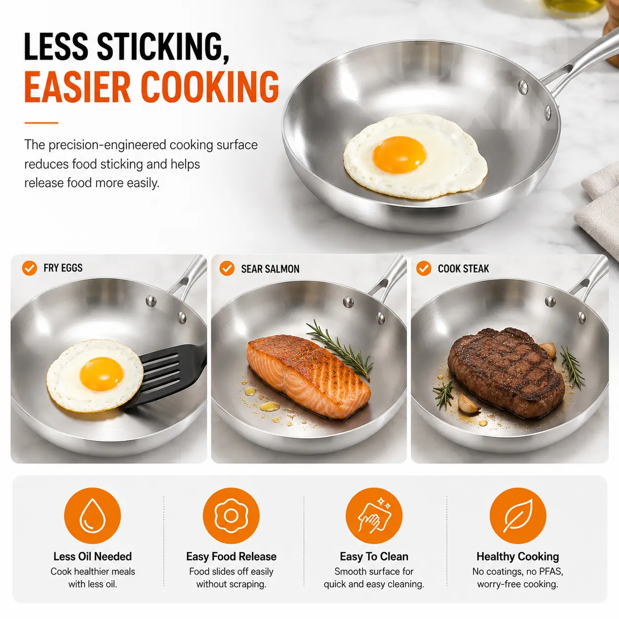 Custom Stainless Steel Frying Pans3