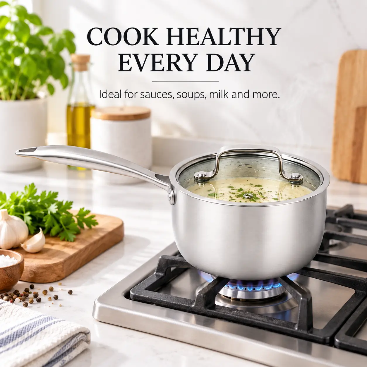 Custom Tri Ply Stainless Steel Saucepan8