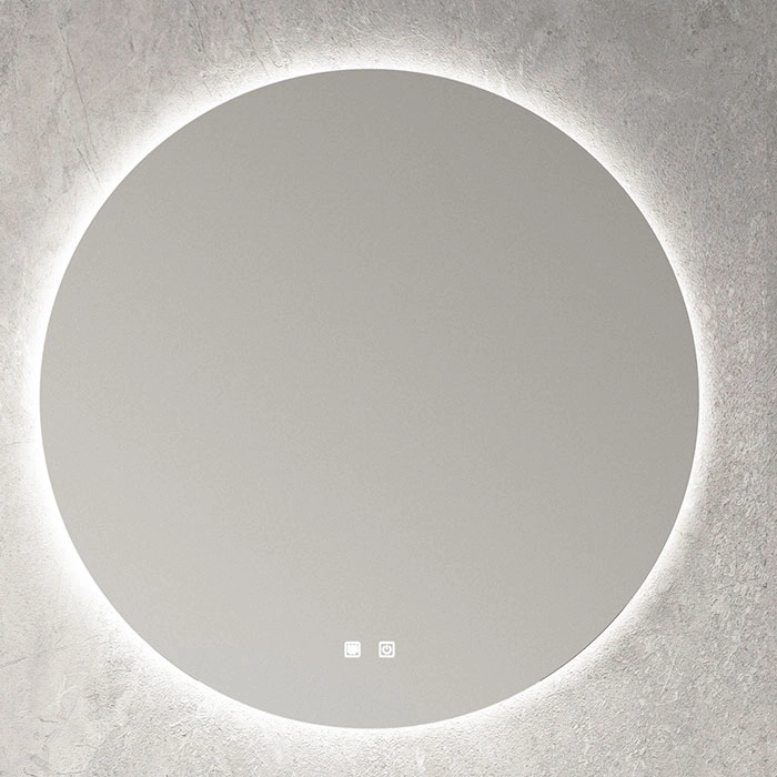Wholesale PVC Bathroom Vanity with Round LED Mirror (3)